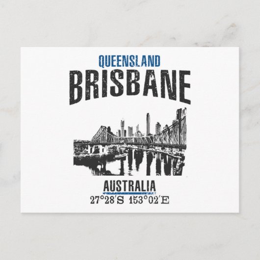 Brisbane Briefkaart (Voorkant)