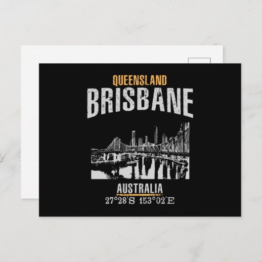 Brisbane Briefkaart (Voorkant / Achterkant)