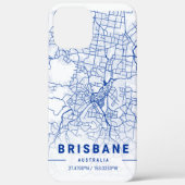 Brisbane City Map Blue Tint Case-Mate iPhone Case (Achterkant)