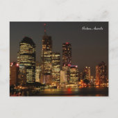 Brisbane City, Night Skyline, Oostenrijks Briefkaa Briefkaart (Voorkant)