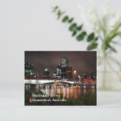 Brisbane City op het Briefkaart van Nacht (Staand voorkant)