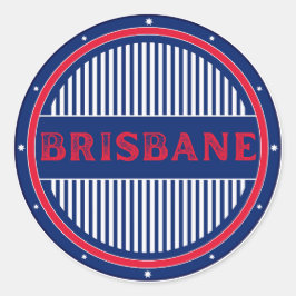 Brisbane City Pride Embleem – Australische identit Ronde Sticker