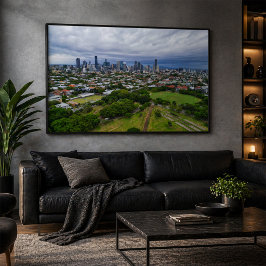 Brisbane City Skyline from New Farm Park Poster