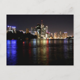 Brisbane in het Briefkaart Night