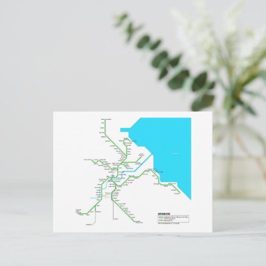 Brisbane metro briefkaart (Staand voorkant)