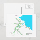 Brisbane metro briefkaart (Voorkant / Achterkant)