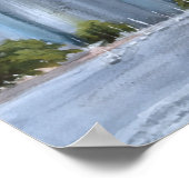 BRISBANE, QLD, AUSTRALIË, WATERVERF POSTER (Hoek)