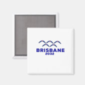 Brisbane Queensland Australië Magneet (Voorkant / Achterkant)