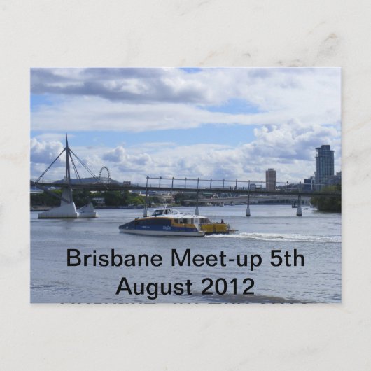 Brisbane Queensland Briefkaart (Voorkant)