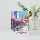 Brisbane Queensland Reizen Briefkaart (Staand voorkant)