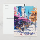 Brisbane Queensland Reizen Briefkaart (Voorkant / Achterkant)
