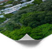 Brisbane River Aerial Uitzicht vanaf Nieuw-Boerder Poster (Hoek)