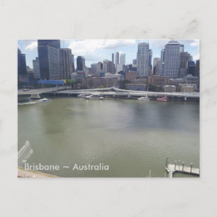 Brisbane River, Brisbane, Queensland, Australië (A Briefkaart