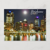 Brisbane 's nachts briefkaart (Voorkant)