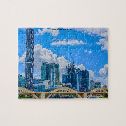 Brisbane Silhouet Legpuzzel (Horizontaal)