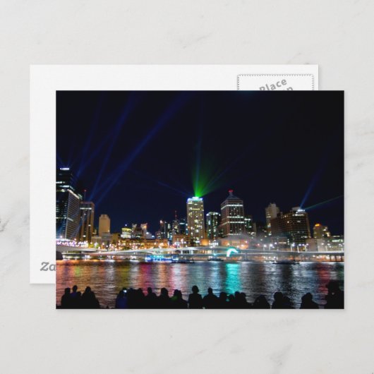 Brisbane skyline briefkaart (Voorkant / Achterkant)