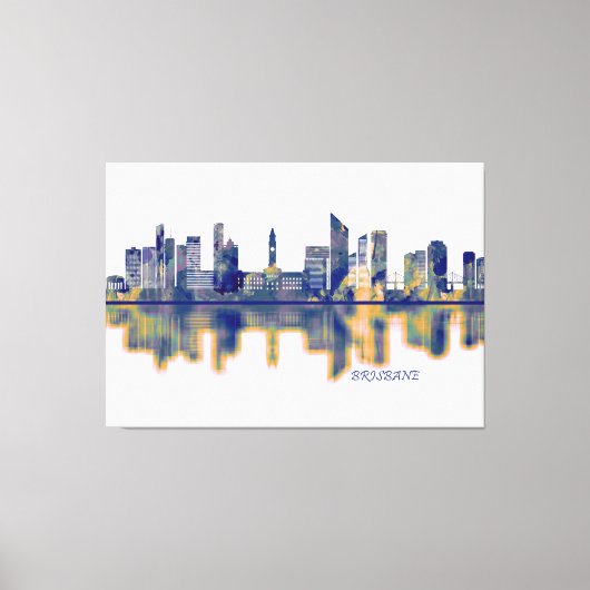 Brisbane Skyline Canvas Afdruk (Voorkant)
