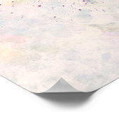 Brisbane skyline op waterverf achtergrond poster (Hoek)