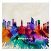 Brisbane Skyline Perfect Poster (Voorkant)