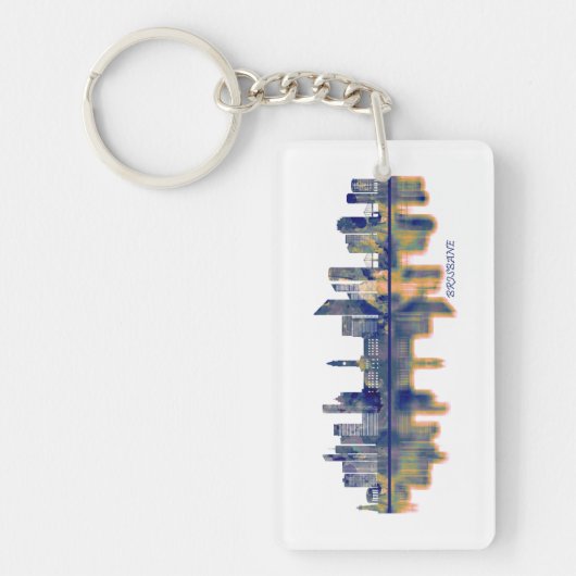 Brisbane Skyline Sleutelhanger (Voorkant)