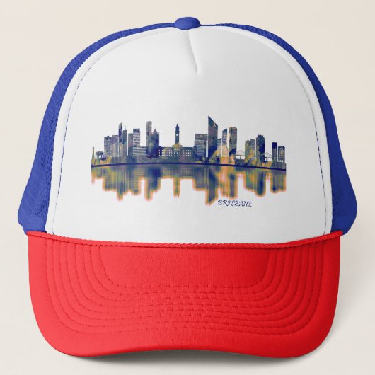 Brisbane Skyline Trucker Pet (Voorkant)