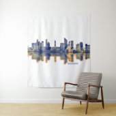 Brisbane Skyline Wandkleed (In situ)