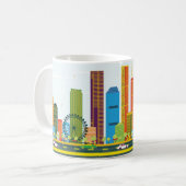 BRISBANE Stadsillustratie Koffiemok (Voorkant links)