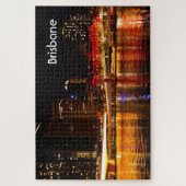Brisbane: stadslichten 's nachts legpuzzel (Verticaal)