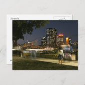 Brisbane van South Bank, Australië. Briefkaart (Voorkant / Achterkant)