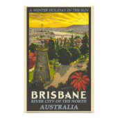 Brisbane vintage poster (Voorkant)