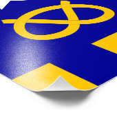 Brisbane vlag Australië symbool Foto Afdruk (Hoek)