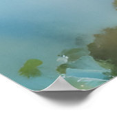 Brisbane waterverf kunst poster (Hoek)