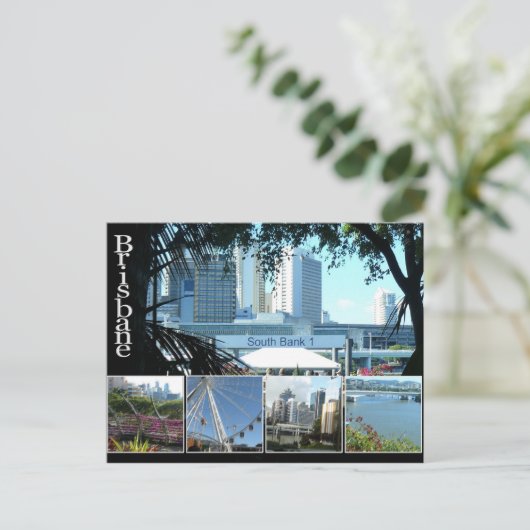 Brisbanes Beauful Southbank Briefkaart (Staand voorkant)