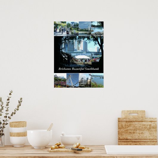 Brisbanes Beauful Southbank Poster (Keuken)