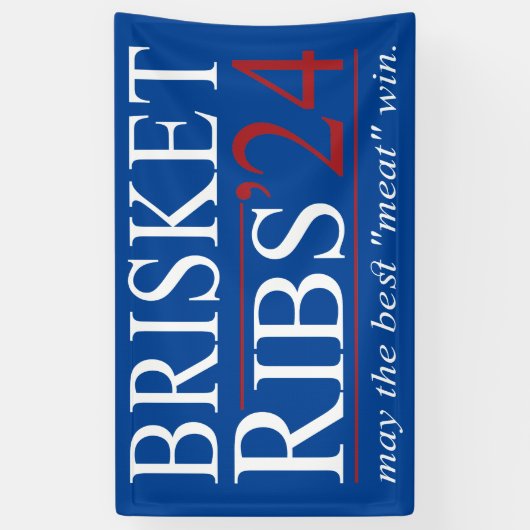 Brisket and Ribs 2024 "May the Best Meat Win" Spandoek (Verticaal)