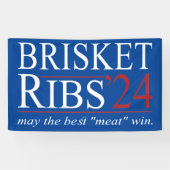 Brisket and Ribs 2024 "May the Best Meat Win" Spandoek (Horizontaal)