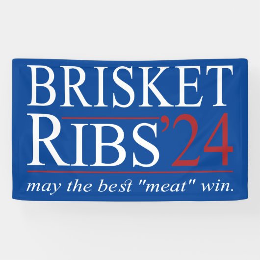 Brisket and Ribs 2024 "May the Best Meat Win" Spandoek (Horizontaal)