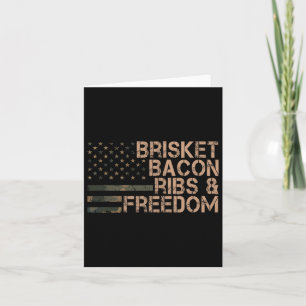 Brisket Bacon Ribs En Freedom Grill Bbq Grappig Vl Kaart