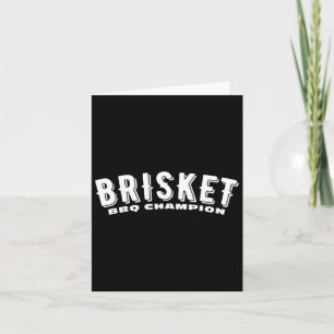 Brisket BBQ Champion gerookt vlees BBQ Texas Brisk Kaart