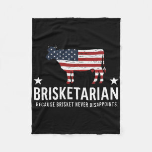 Brisket BBQ voor Heren Funny Brisket BBQ Brisketar Fleece Deken