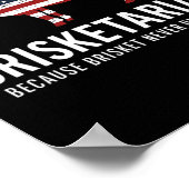 Brisket BBQ voor Heren Funny Brisket BBQ Brisketar Poster (Hoek)