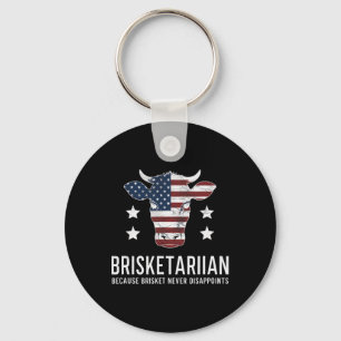 Brisket BBQ voor mannen Funny Dark Humor Brisketar Sleutelhanger