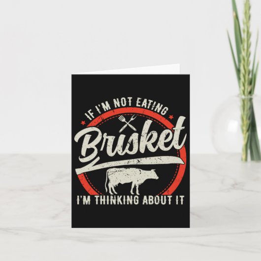 Brisket Beef Grillen BBQ Grill Master Kaart (Voorkant)