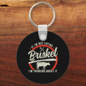Brisket Beef Grillen BBQ Grill Master Sleutelhanger (Voorkant)