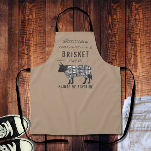Brisket bekroonde aangepaste bekroonde schort