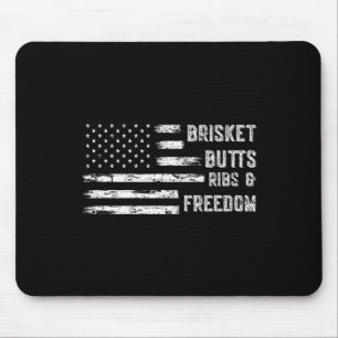 Brisket Butts Ribs en Freedom BBQ Muismat