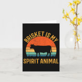 Brisket is mijn geestdier kaart (Gele Bloem)