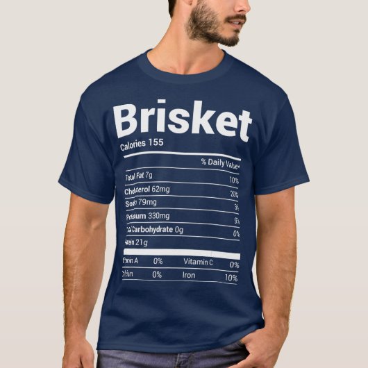 Brisket Nutrition Facts Family Matching Costume T-shirt (Voorkant)
