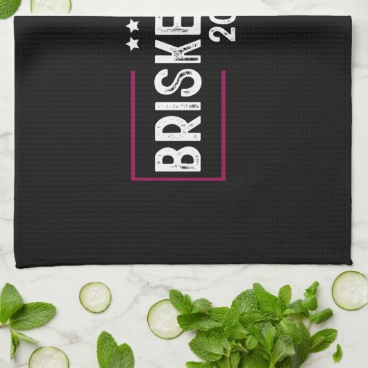 Brisket Ribs 2024 BBQ Barbecue Politieke verkiezin Theedoek (Gevouwen)