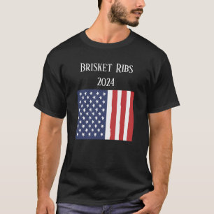 Brisket Ribs 2024 BBQ VS presidentsverkiezingen T-shirt